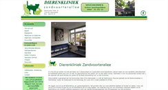 Desktop Screenshot of dierenkliniekzandvoorterallee.nl