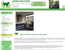Tablet Screenshot of dierenkliniekzandvoorterallee.nl